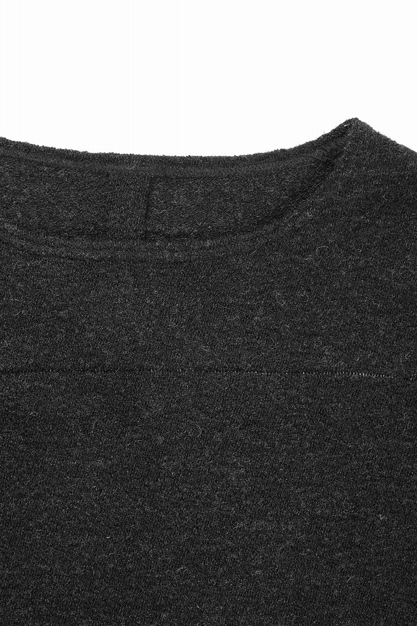 画像をギャラリービューアに読み込む, KLASICA STANDARD BOAT NECK / SHETLAND WOOL AMUNZEN (CARBON)