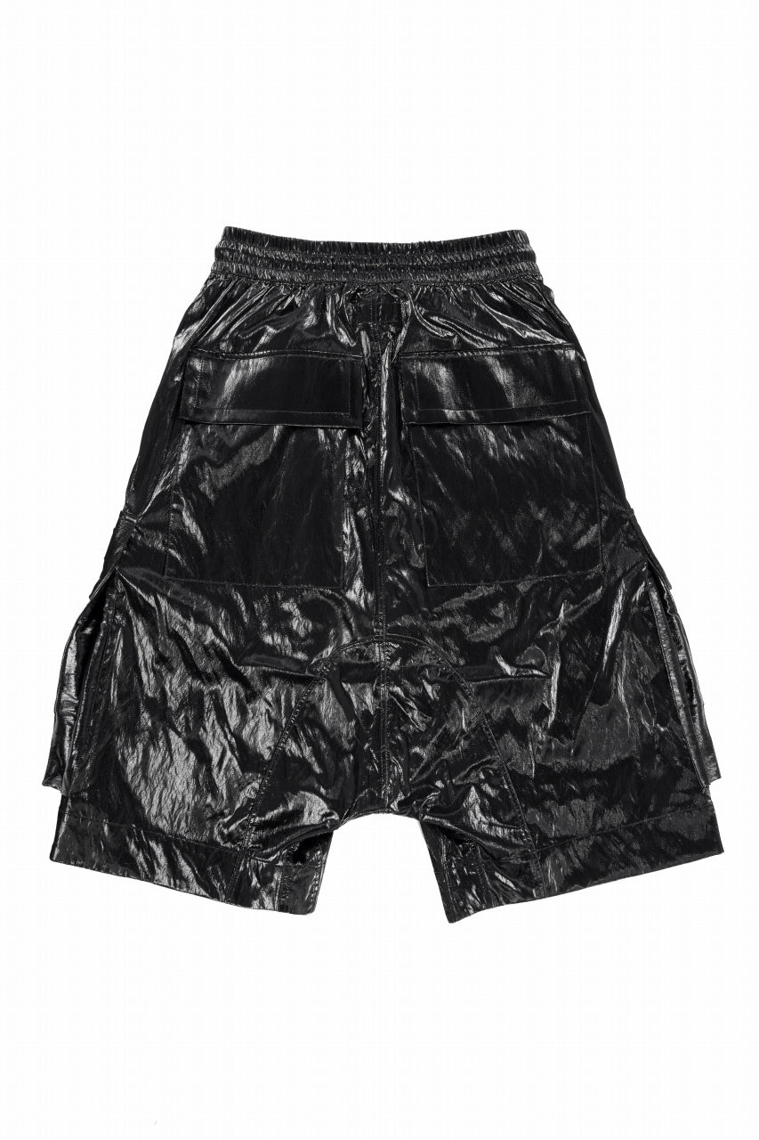 画像をギャラリービューアに読み込む, A.F ARTEFACT LEATHER TEC ZIP CARGO SHORTS (BLACK)