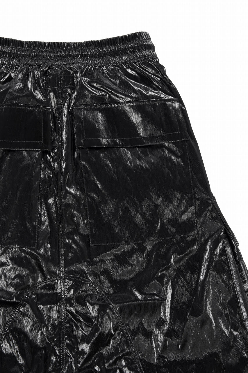 画像をギャラリービューアに読み込む, A.F ARTEFACT LEATHER TEC ZIP CARGO SHORTS (BLACK)