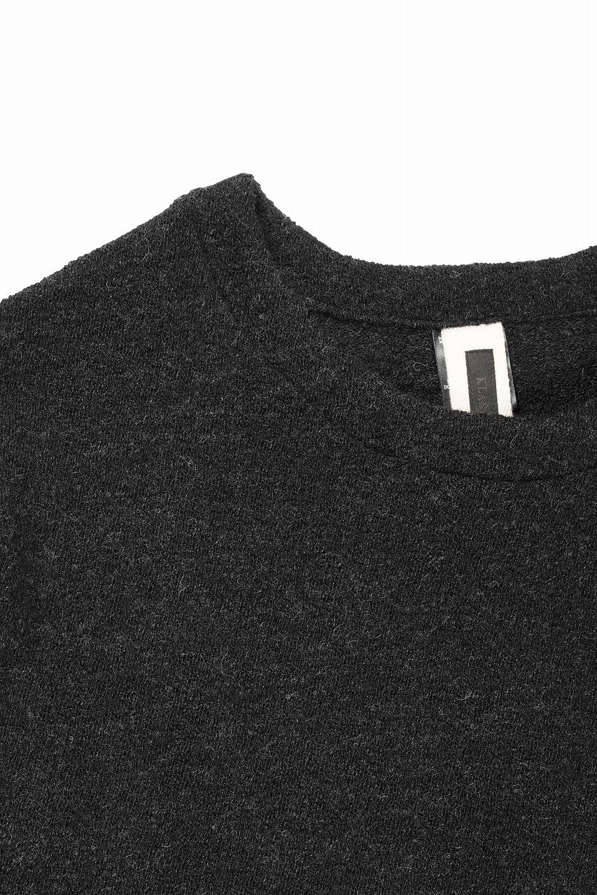 画像をギャラリービューアに読み込む, KLASICA WEARABLE BIG STOLE PONCHO / SHETLAND WOOL AMUNZEN (CARBON)