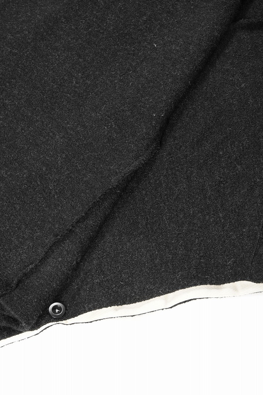 画像をギャラリービューアに読み込む, KLASICA WEARABLE BIG STOLE PONCHO / SHETLAND WOOL AMUNZEN (CARBON)