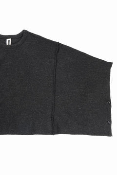 画像をギャラリービューアに読み込む, KLASICA WEARABLE BIG STOLE PONCHO / SHETLAND WOOL AMUNZEN (CARBON)