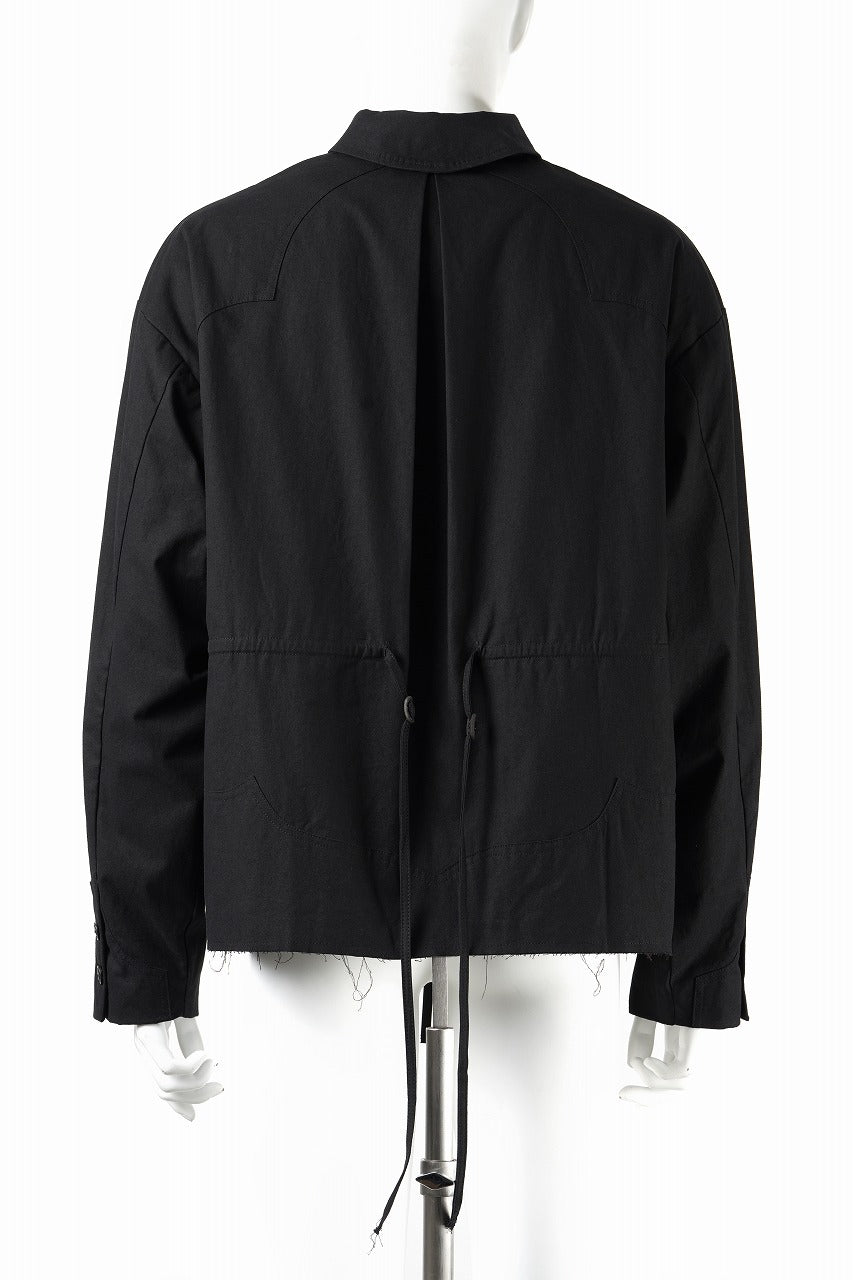 Load image into Gallery viewer, Professor.E DRAWSTRING COACH JACKET (BLACK)