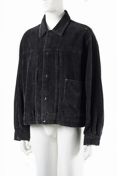 Load image into Gallery viewer, Professor.E AGED CORDUROY JKT (AGED BLACK)