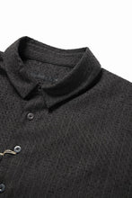 Load image into Gallery viewer, KLASICA EXTRA WIDE OUTER SHIRTS / FORK NEEDLE PUNCH SUPER 100's PENCIL STRIPE (IRON BROWN STRIPES)