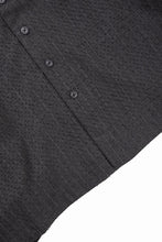 Load image into Gallery viewer, KLASICA EXTRA WIDE OUTER SHIRTS / FORK NEEDLE PUNCH SUPER 100's PENCIL STRIPE (IRON BROWN STRIPES)