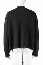 Load image into Gallery viewer, Professor.E DOUBLED BREASTED AGED KNIT (BLACK)