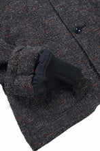 Load image into Gallery viewer, KLASICA VOLUME SLEEVE TANKERS BLOUSON / REGENERATED KEMP MIXED TWEED (MIX BROWN)