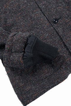 Load image into Gallery viewer, KLASICA VOLUME SLEEVE TANKERS BLOUSON / REGENERATED KEMP MIXED TWEED (MIX BROWN)