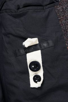 Load image into Gallery viewer, KLASICA VOLUME SLEEVE TANKERS BLOUSON / REGENERATED KEMP MIXED TWEED (MIX BROWN)