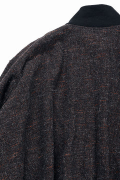 Load image into Gallery viewer, KLASICA VOLUME SLEEVE TANKERS BLOUSON / REGENERATED KEMP MIXED TWEED (MIX BROWN)