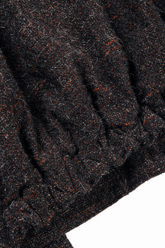 Load image into Gallery viewer, KLASICA VOLUME SLEEVE TANKERS BLOUSON / REGENERATED KEMP MIXED TWEED (MIX BROWN)