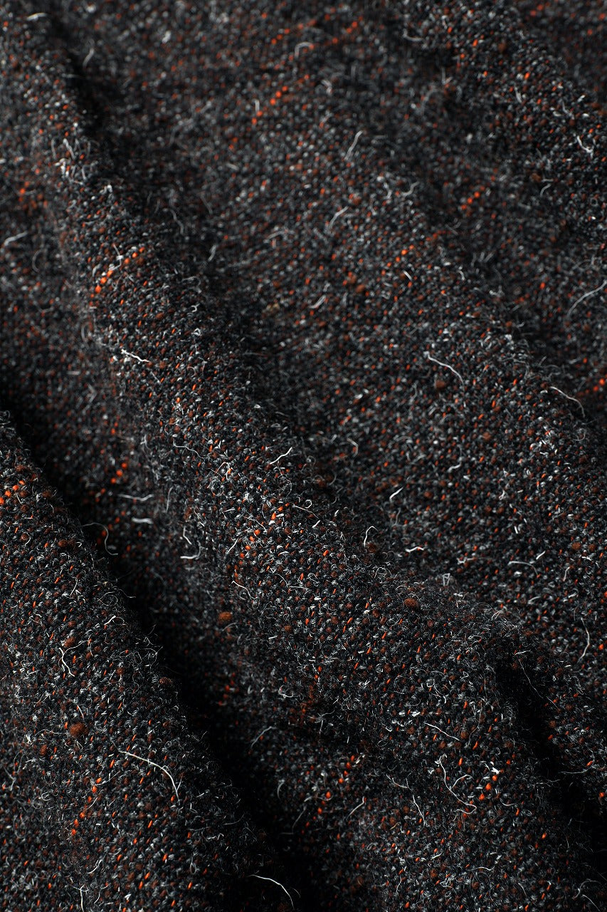 Load image into Gallery viewer, KLASICA VOLUME SLEEVE TANKERS BLOUSON / REGENERATED KEMP MIXED TWEED (MIX BROWN)