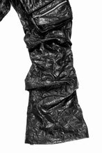 画像をギャラリービューアに読み込む, A.F ARTEFACT TUCK CARGO PANTS / WASHER SYNTHETIC LEATHER (BLACK)