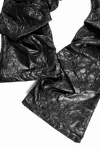 画像をギャラリービューアに読み込む, A.F ARTEFACT TUCK CARGO PANTS / WASHER SYNTHETIC LEATHER (BLACK)