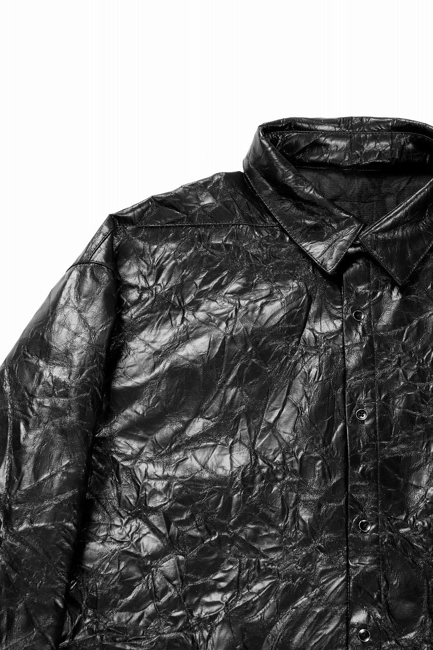 画像をギャラリービューアに読み込む, A.F ARTEFACT WASHER SYNTHETIC LEATHER SHRT (BLACK)