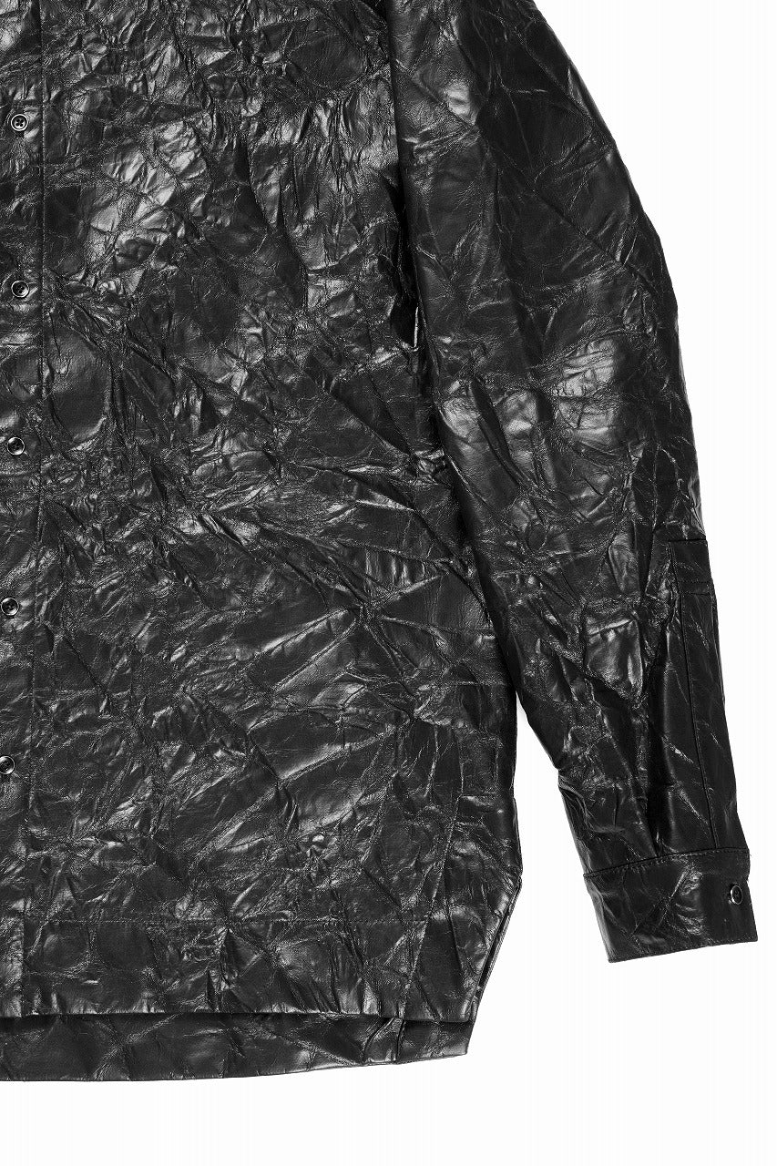 画像をギャラリービューアに読み込む, A.F ARTEFACT WASHER SYNTHETIC LEATHER SHRT (BLACK)