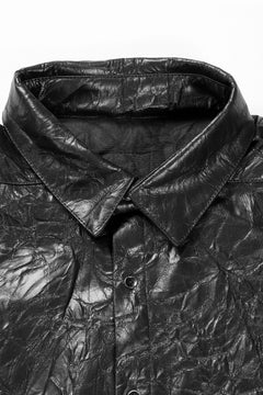 画像をギャラリービューアに読み込む, A.F ARTEFACT WASHER SYNTHETIC LEATHER SHRT (BLACK)