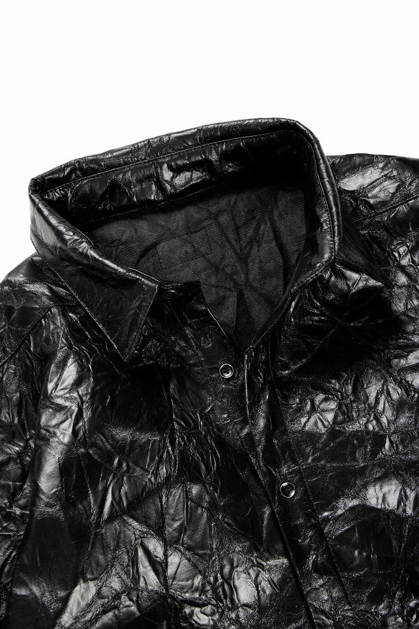 画像をギャラリービューアに読み込む, A.F ARTEFACT WASHER SYNTHETIC LEATHER SHRT (BLACK)