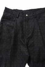 画像をギャラリービューアに読み込む, A.F ARTEFACT TUCK WIDE EASY PANTS / LUXURY TWEED (BLACK)