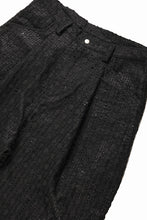 画像をギャラリービューアに読み込む, A.F ARTEFACT TUCK WIDE EASY PANTS / LUXURY TWEED (BLACK)