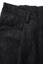画像をギャラリービューアに読み込む, A.F ARTEFACT TUCK WIDE EASY PANTS / LUXURY TWEED (BLACK)