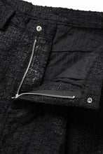画像をギャラリービューアに読み込む, A.F ARTEFACT TUCK WIDE EASY PANTS / LUXURY TWEED (BLACK)