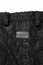 画像をギャラリービューアに読み込む, A.F ARTEFACT TUCK WIDE EASY PANTS / LUXURY TWEED (BLACK)