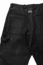 画像をギャラリービューアに読み込む, A.F ARTEFACT TUCK WIDE EASY PANTS / LUXURY TWEED (BLACK)