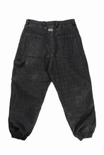 画像をギャラリービューアに読み込む, A.F ARTEFACT TUCK WIDE EASY PANTS / LUXURY TWEED (BLACK)