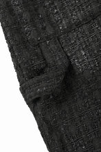 画像をギャラリービューアに読み込む, A.F ARTEFACT TUCK WIDE EASY PANTS / LUXURY TWEED (BLACK)