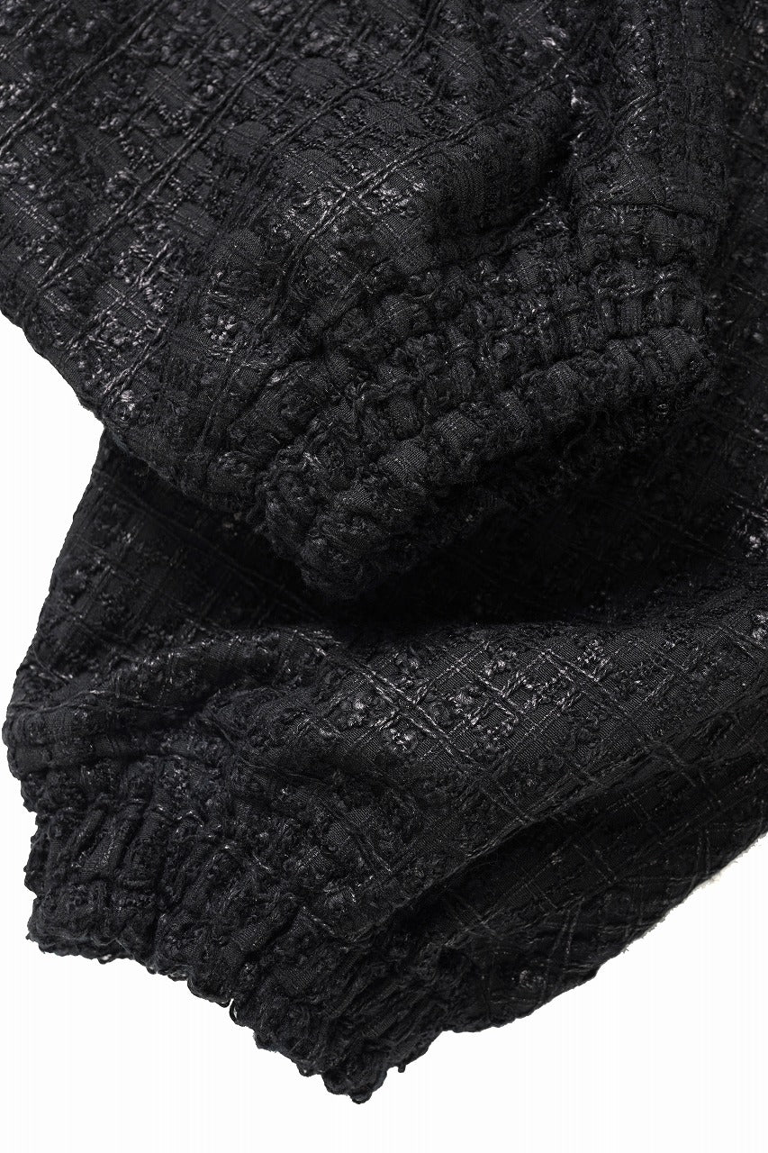 画像をギャラリービューアに読み込む, A.F ARTEFACT TUCK WIDE EASY PANTS / LUXURY TWEED (BLACK)