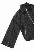 Load image into Gallery viewer, A.F ARTEFACT TUCK SLEEVE JACKET / LUXURY TWEED (BLACK)