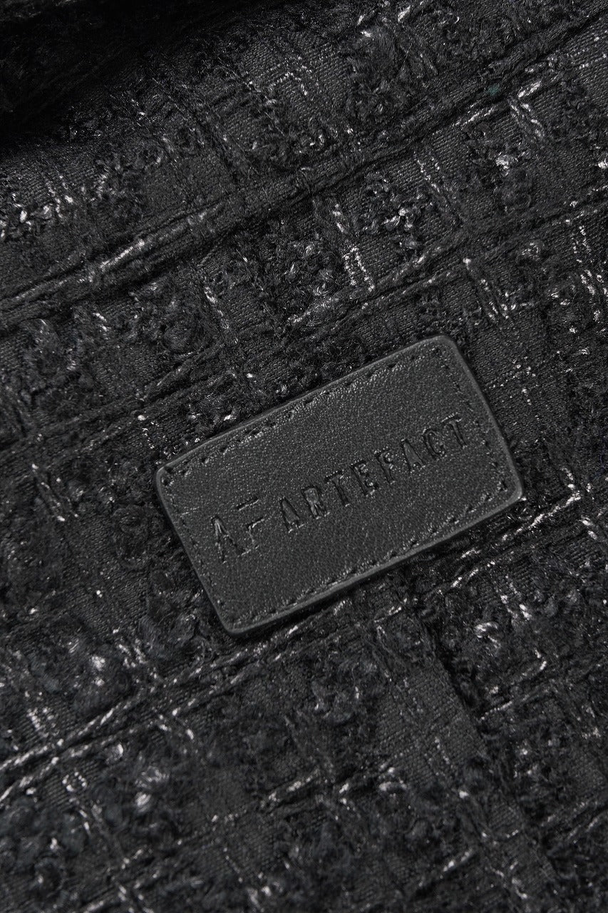 Load image into Gallery viewer, A.F ARTEFACT TUCK SLEEVE JACKET / LUXURY TWEED (BLACK)