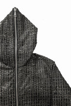 Load image into Gallery viewer, A.F ARTEFACT HOODED ZIPPER BLOUSON / LUXURY TWEED (BLACK x GOLD)