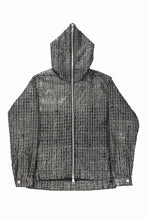 Load image into Gallery viewer, A.F ARTEFACT HOODED ZIPPER BLOUSON / LUXURY TWEED (BLACK x GOLD)