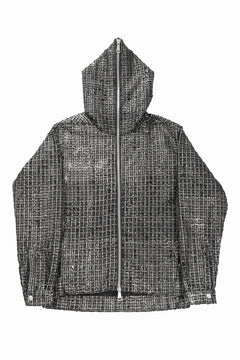 Load image into Gallery viewer, A.F ARTEFACT HOODED ZIPPER BLOUSON / LUXURY TWEED (BLACK x GOLD)