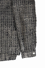 Load image into Gallery viewer, A.F ARTEFACT HOODED ZIPPER BLOUSON / LUXURY TWEED (BLACK x GOLD)