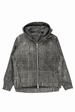 Load image into Gallery viewer, A.F ARTEFACT HOODED ZIPPER BLOUSON / LUXURY TWEED (BLACK x GOLD)