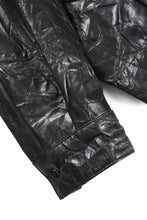画像をギャラリービューアに読み込む, A.F ARTEFACT HOODED ZIPPER BLOUSON / WASHER SYNTHETIC LEATHER (BLACK)