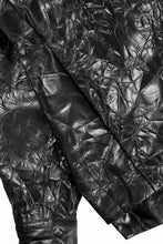画像をギャラリービューアに読み込む, A.F ARTEFACT HOODED ZIPPER BLOUSON / WASHER SYNTHETIC LEATHER (BLACK)