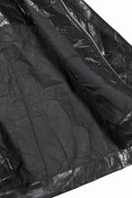 画像をギャラリービューアに読み込む, A.F ARTEFACT HOODED ZIPPER BLOUSON / WASHER SYNTHETIC LEATHER (BLACK)
