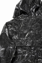 画像をギャラリービューアに読み込む, A.F ARTEFACT HOODED ZIPPER BLOUSON / WASHER SYNTHETIC LEATHER (BLACK)