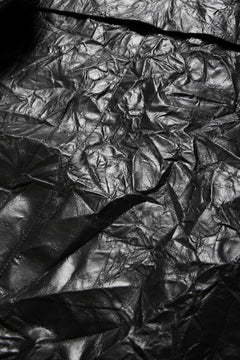 画像をギャラリービューアに読み込む, A.F ARTEFACT HOODED ZIPPER BLOUSON / WASHER SYNTHETIC LEATHER (BLACK)