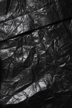 画像をギャラリービューアに読み込む, A.F ARTEFACT HOODED ZIPPER BLOUSON / WASHER SYNTHETIC LEATHER (BLACK)