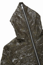 画像をギャラリービューアに読み込む, A.F ARTEFACT HOODED ZIPPER BLOUSON / WASHER SYNTHETIC LEATHER (KHAKI)