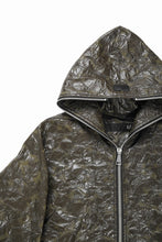 画像をギャラリービューアに読み込む, A.F ARTEFACT HOODED ZIPPER BLOUSON / WASHER SYNTHETIC LEATHER (KHAKI)