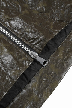画像をギャラリービューアに読み込む, A.F ARTEFACT HOODED ZIPPER BLOUSON / WASHER SYNTHETIC LEATHER (KHAKI)