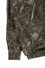 画像をギャラリービューアに読み込む, A.F ARTEFACT HOODED ZIPPER BLOUSON / WASHER SYNTHETIC LEATHER (KHAKI)