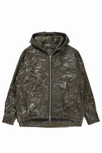 画像をギャラリービューアに読み込む, A.F ARTEFACT HOODED ZIPPER BLOUSON / WASHER SYNTHETIC LEATHER (KHAKI)